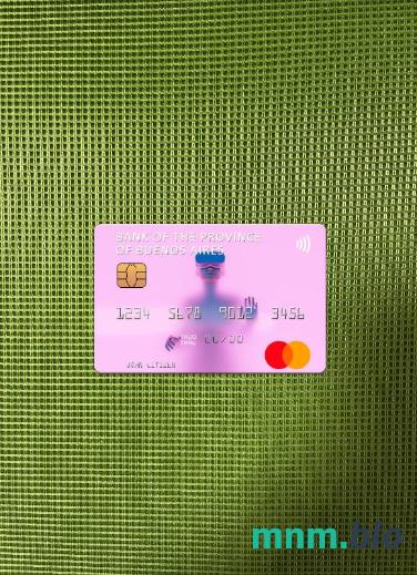 Argentina bank of the Province of Buenos Aires wygląd zdjęcia mastercard skan PSD + zdjęcie
